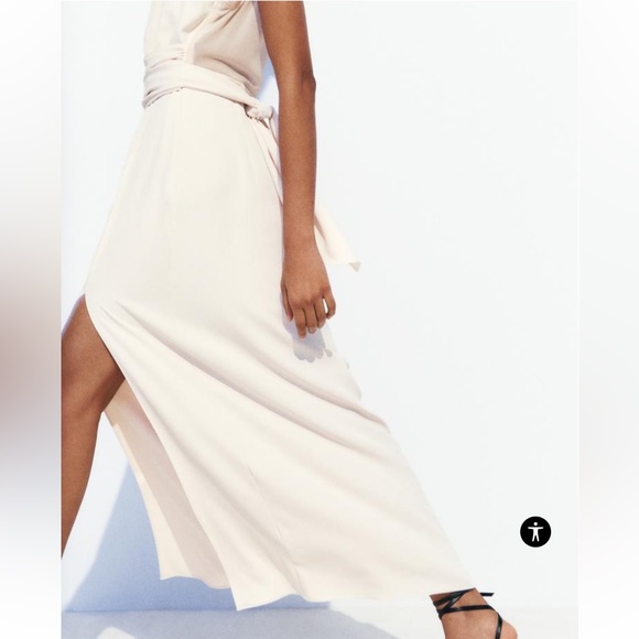 Zara Mixed Simi Sheer Slip Dress Size XL NWT - Picture 5 of 10